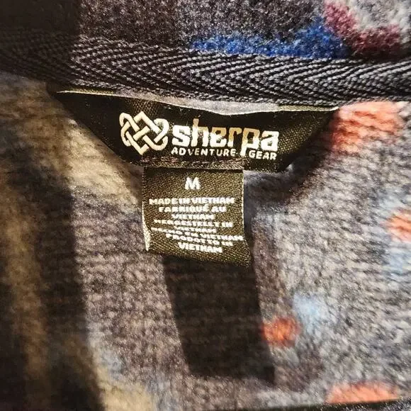 Sherpa Adventure Gear Bhutan Full Zip Jacket Rathee Blue Floral GORPcore Sz M - Picture 5 of 9